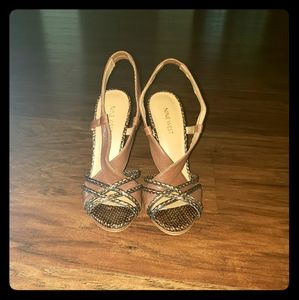 Nine West Snakeskin print Strappy Heel Nine West